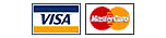 We accept Visa and Mastercard